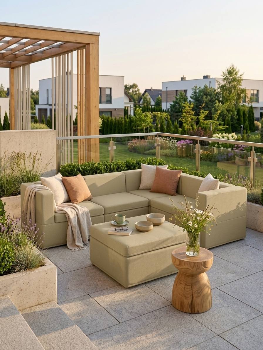 PanQube — meble outdoor na tarasie